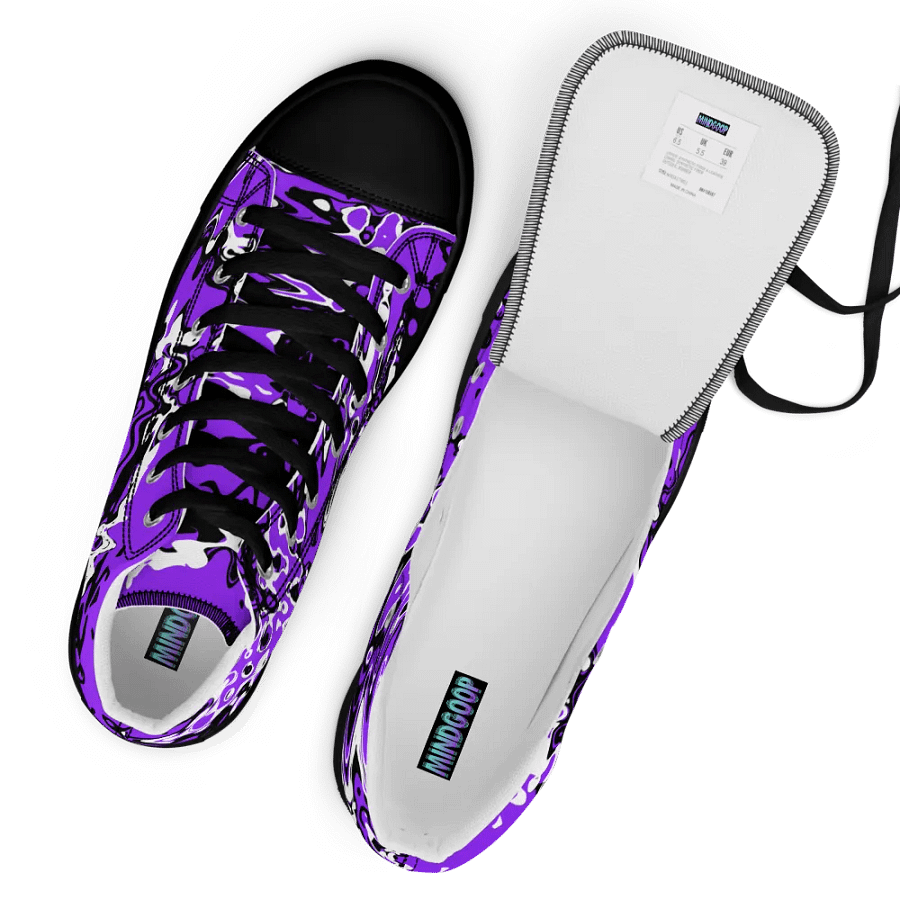 Cyberpurple high top canvas shoes (womens) product image (12)