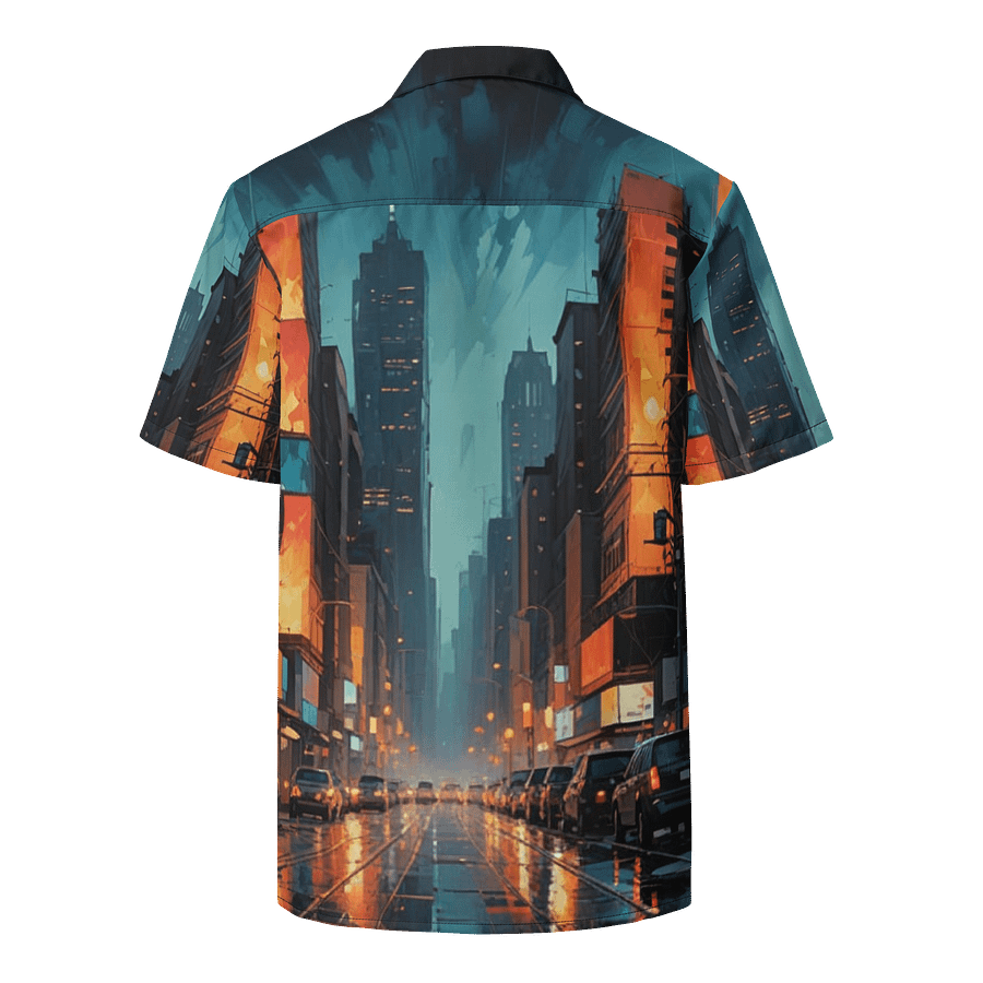 Abstract City 2 Hawaiian Shirt product image (2)