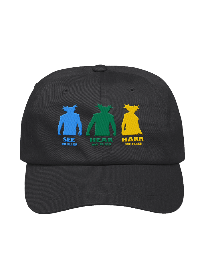 See-Hear-Harm Classic Hat | Tri-Colour Silhouette product image (1)