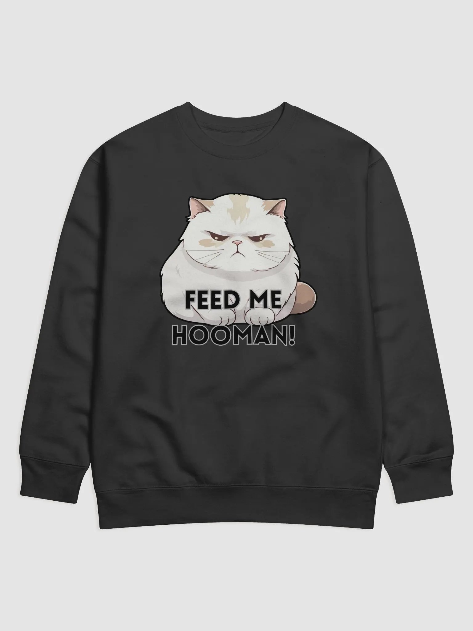 Grumpy Cat Demands Feeding Premium Sweatshirt product image (1)