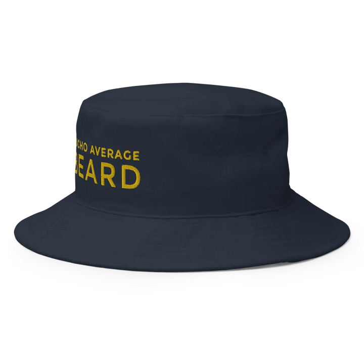 Nacho Average Beard Navy Bucket Hat (Gold Embroidery) product image (2)