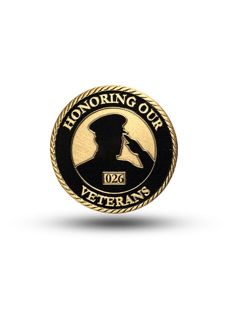 Honoring Our Veterans – Limited Edition Duty & Valor Challenge Coin Benefitting Wounded Warriors Project product image (2)