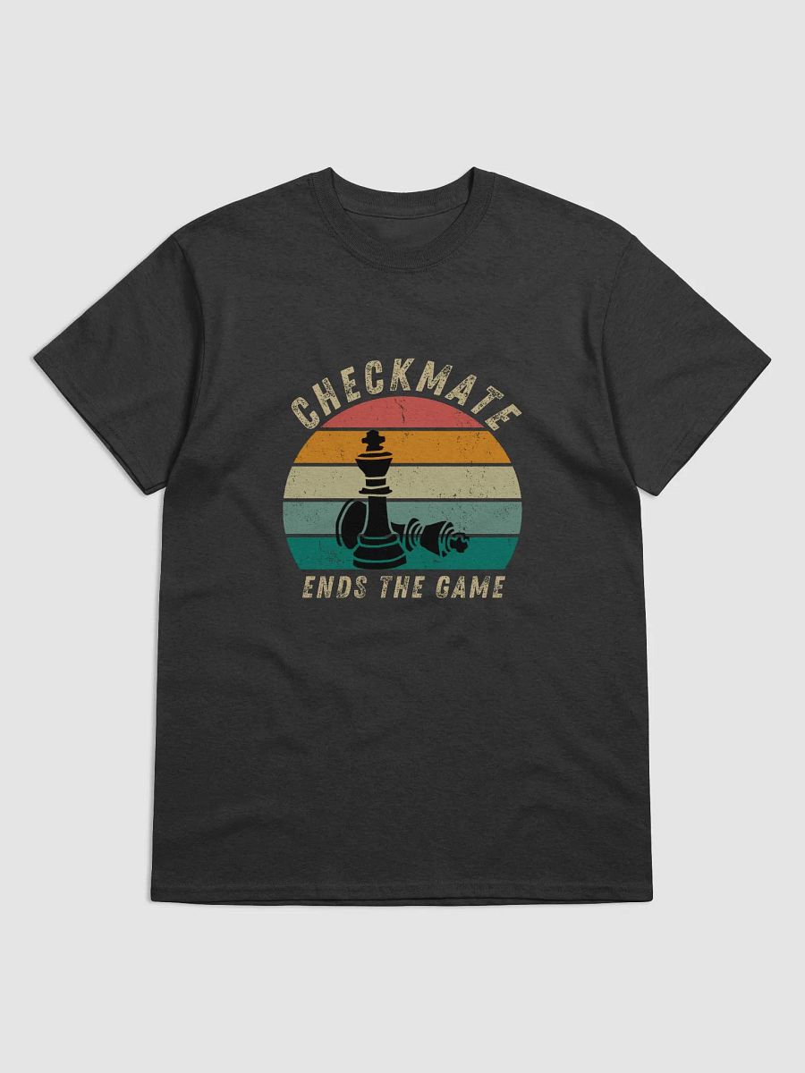 "Checkmate Ends the Game" Retro Chess T-Shirt product image (3)