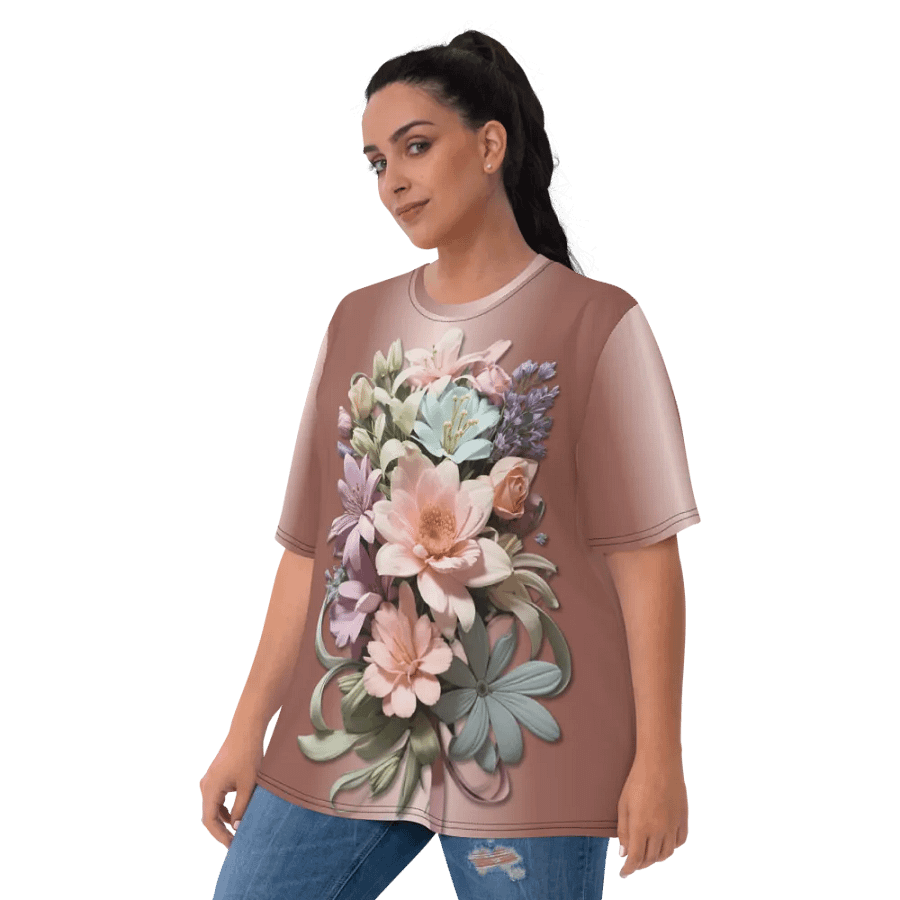 Floral Themed All Over Print T-shirt product image (3)