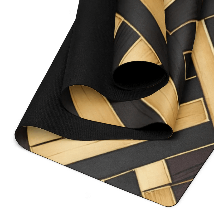 Bamboo and Ebony Grain Yoga Mat product image (2)