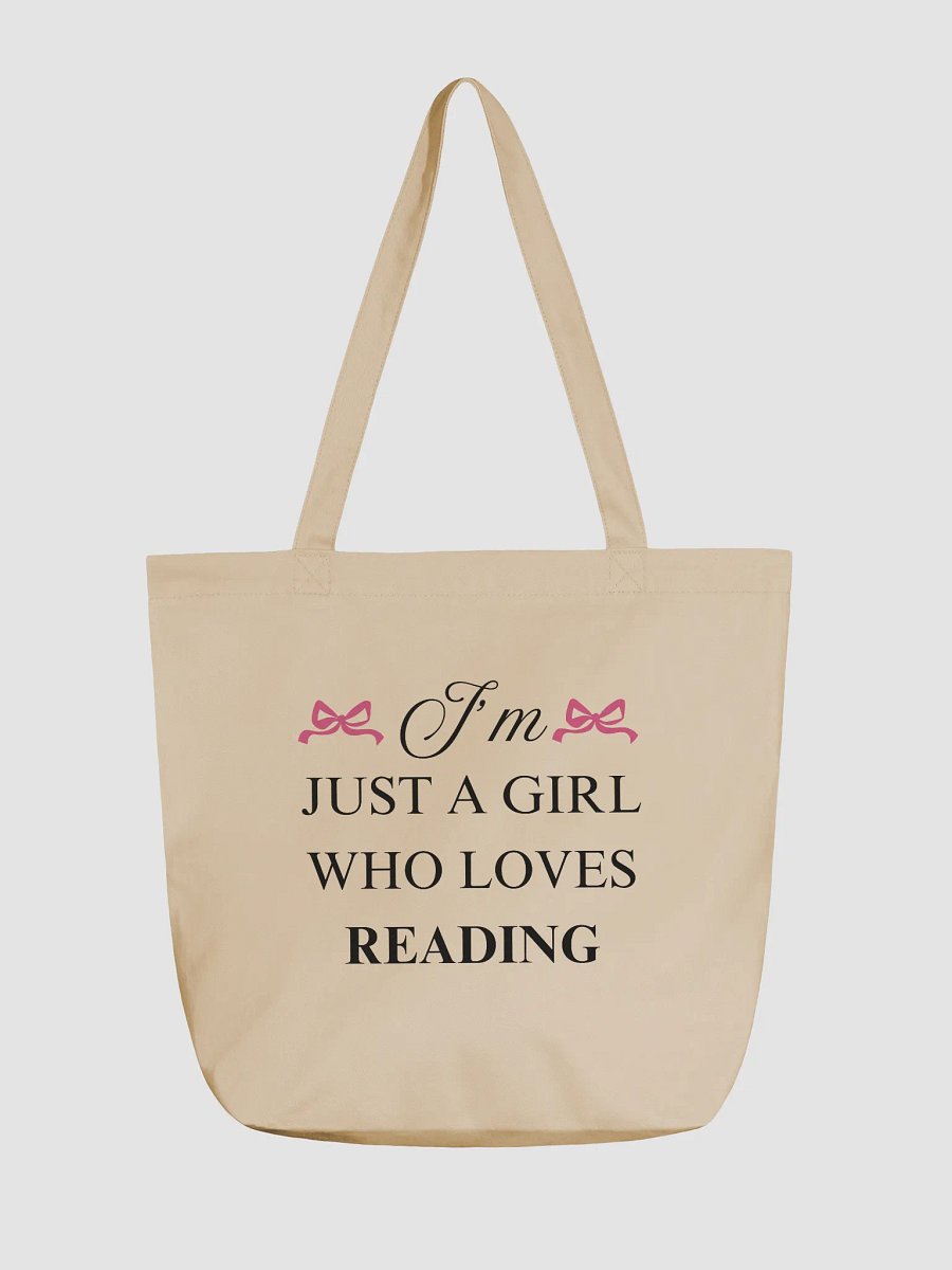 I'm Just a Girl Who Loves Reading Tote Bag product image (3)