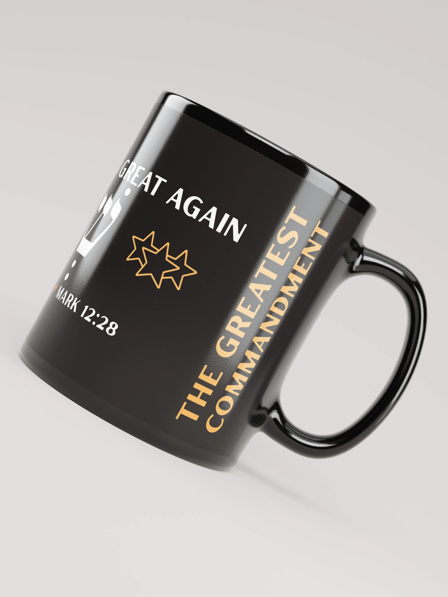 Make the Shema Great Again Black Glossy Mug product image (4)