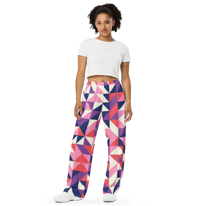 BUIII Dynamic Geometry: Amethyst Dawn Wide-Leg Pants product image (2)