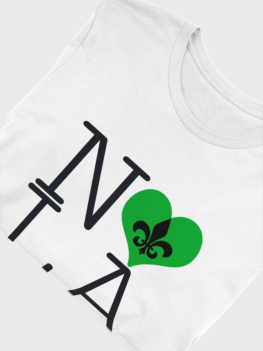 I LOVE NOLA **SUPERSOFT LEGACY TEE** (GREEN HEART LEGACY BACK + SLEEVES) product image (51)