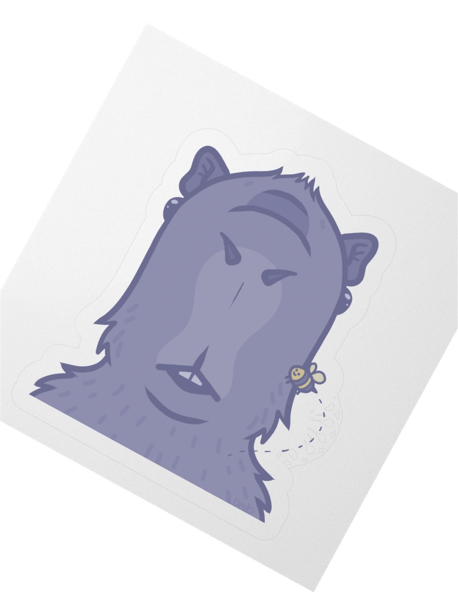 Bee the Capybara Sticker product image (4)