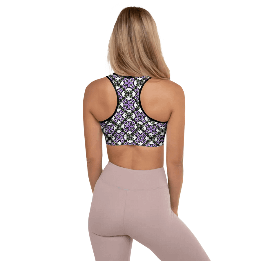 Gender Queer Abstract (1) - Padded Sports Bra product image (2)