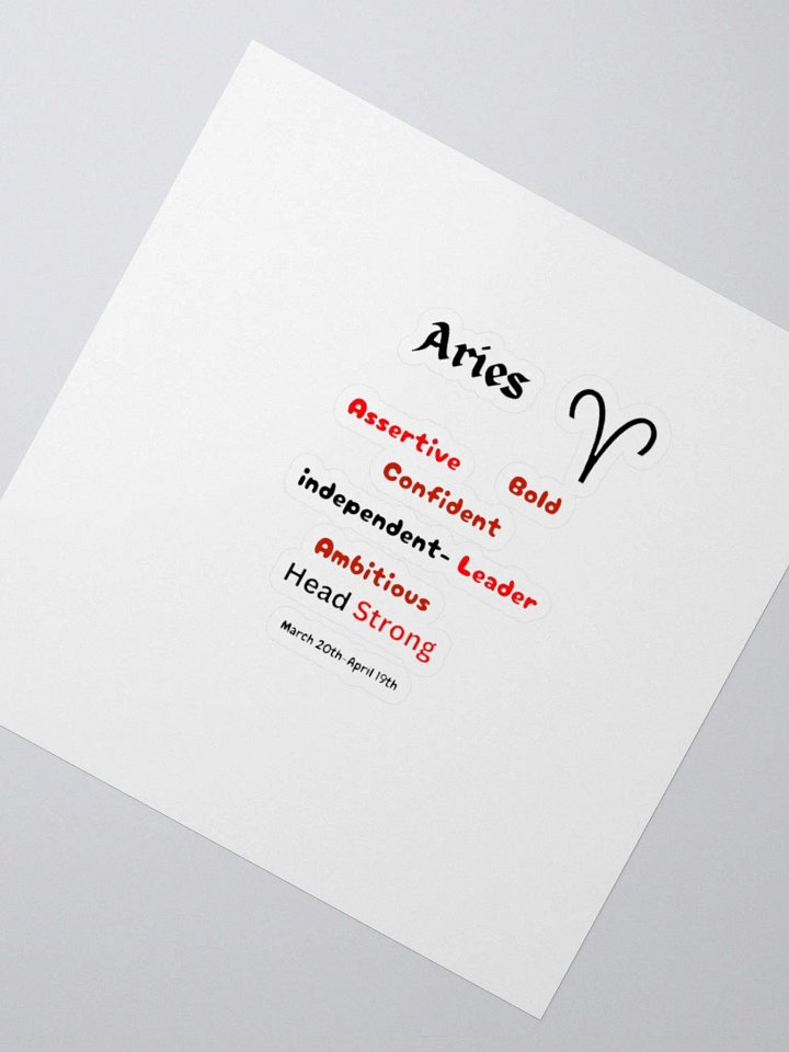 Aries Stickers product image (4)