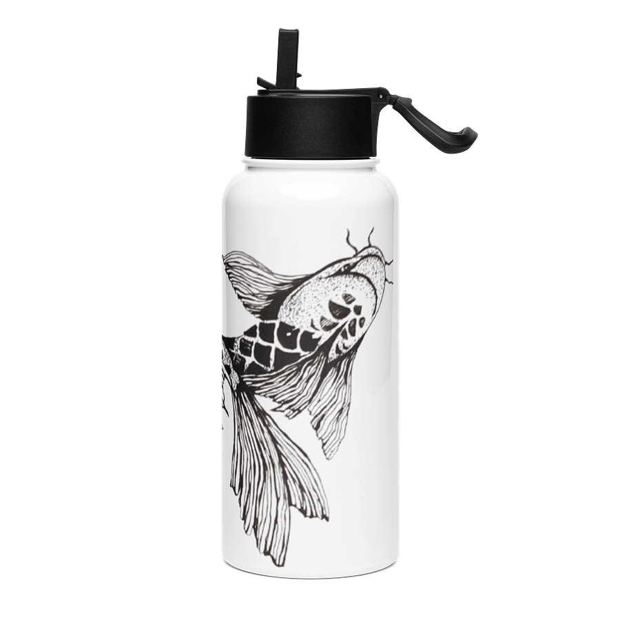 Koi Fish - Stainless Steel Water Bottle with a Straw Lid product image (3)