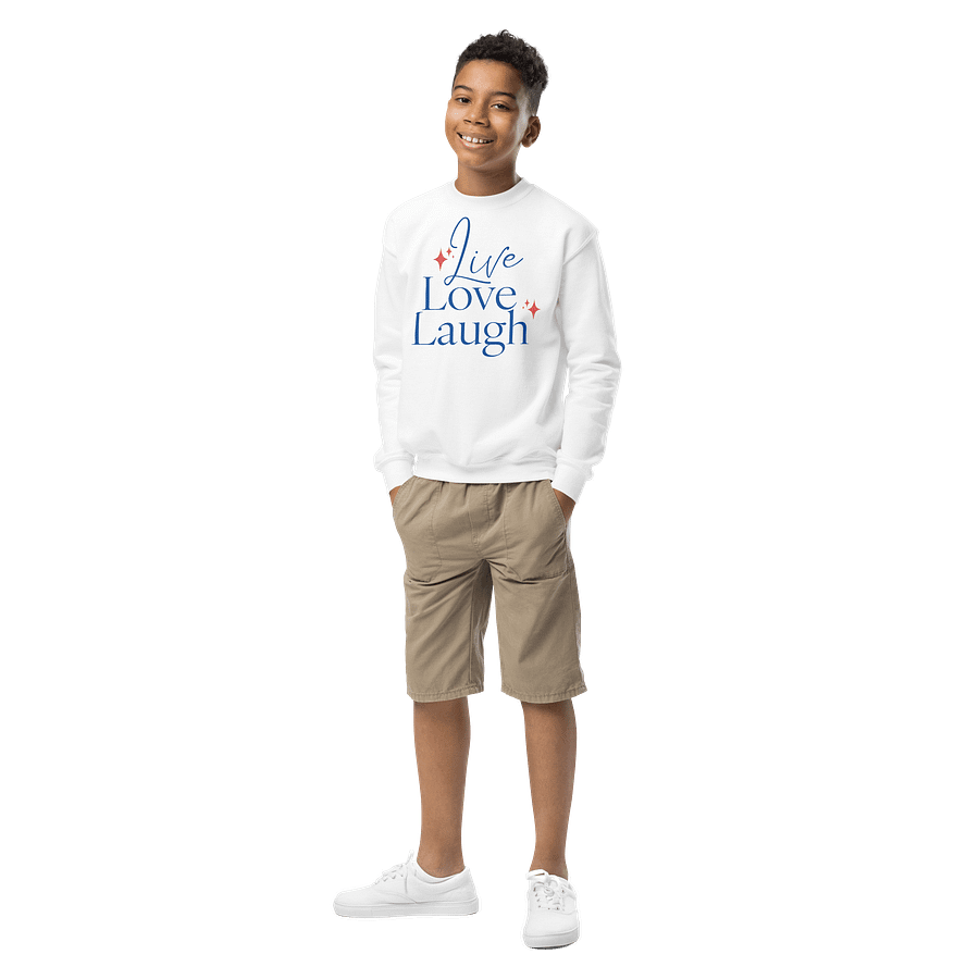 Live Love Laugh Youth Crew Neck Sweatshirt product image (1)