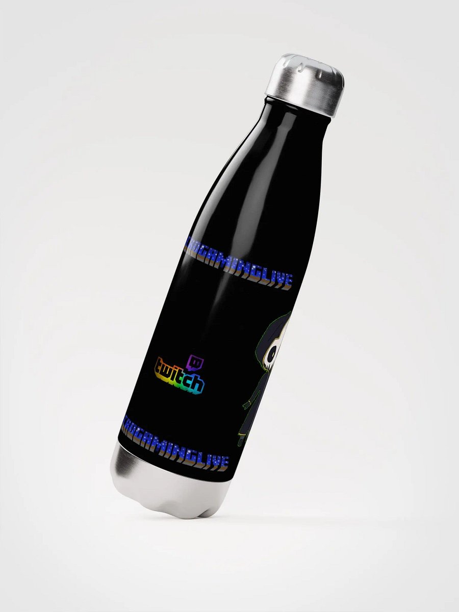 NecroGamingLIVE Black Metal Water Bottle product image (4)