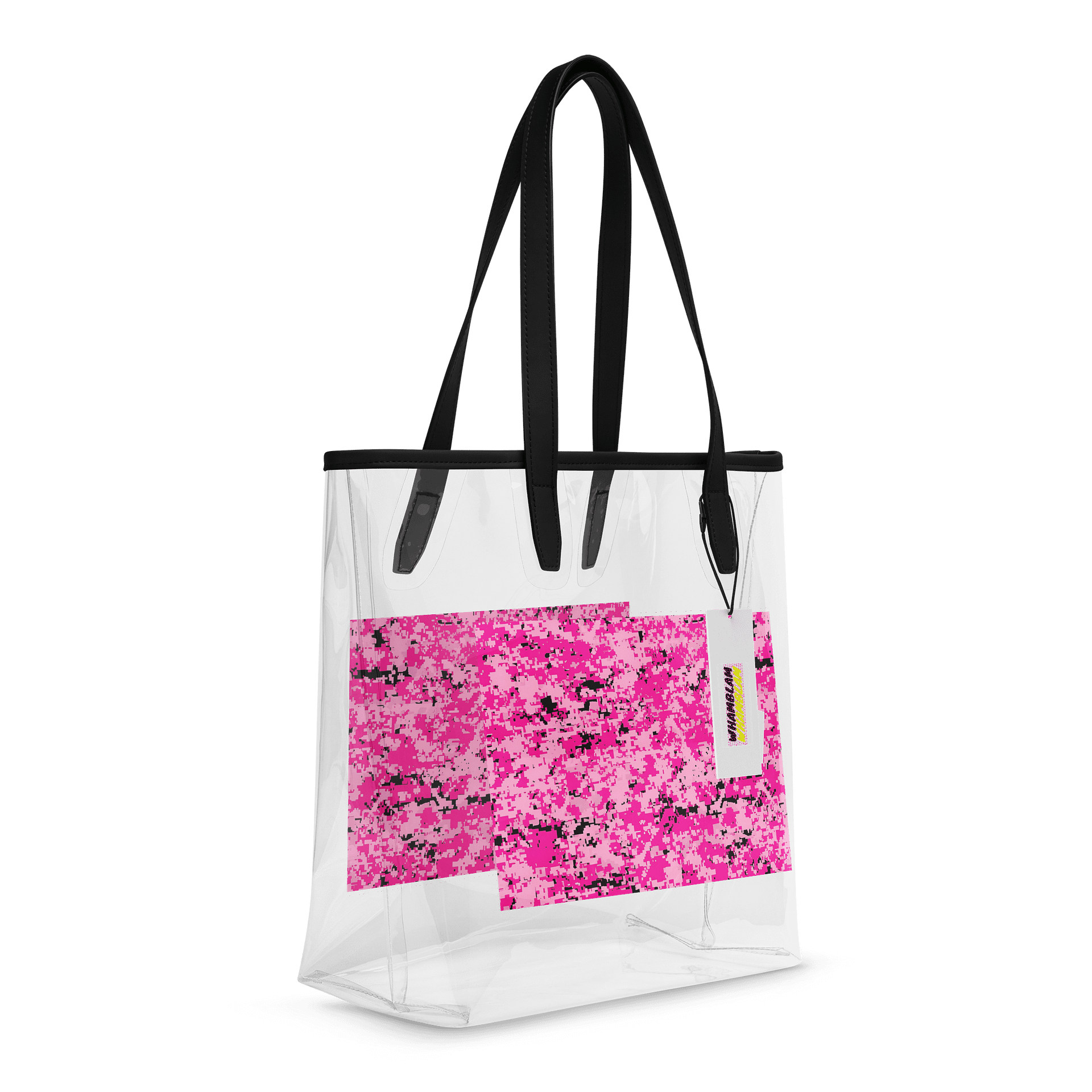 Pixel Pink Clear Tote: Urban Chic product image (6)
