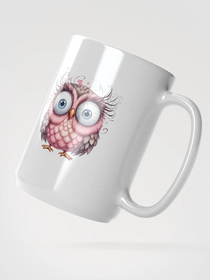 Whimsical Owl White Glossy Mug product image (2)
