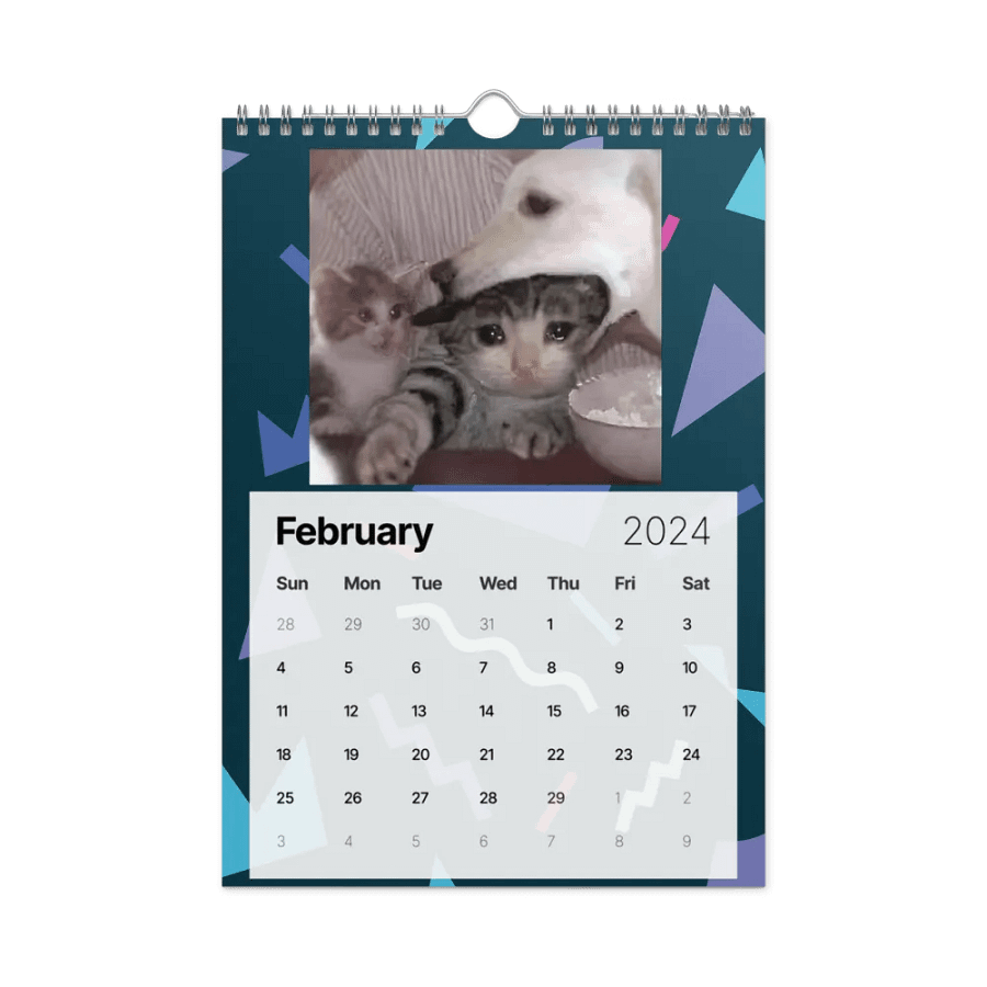 Wall Calendar (2024): Meme Cats product image (7)