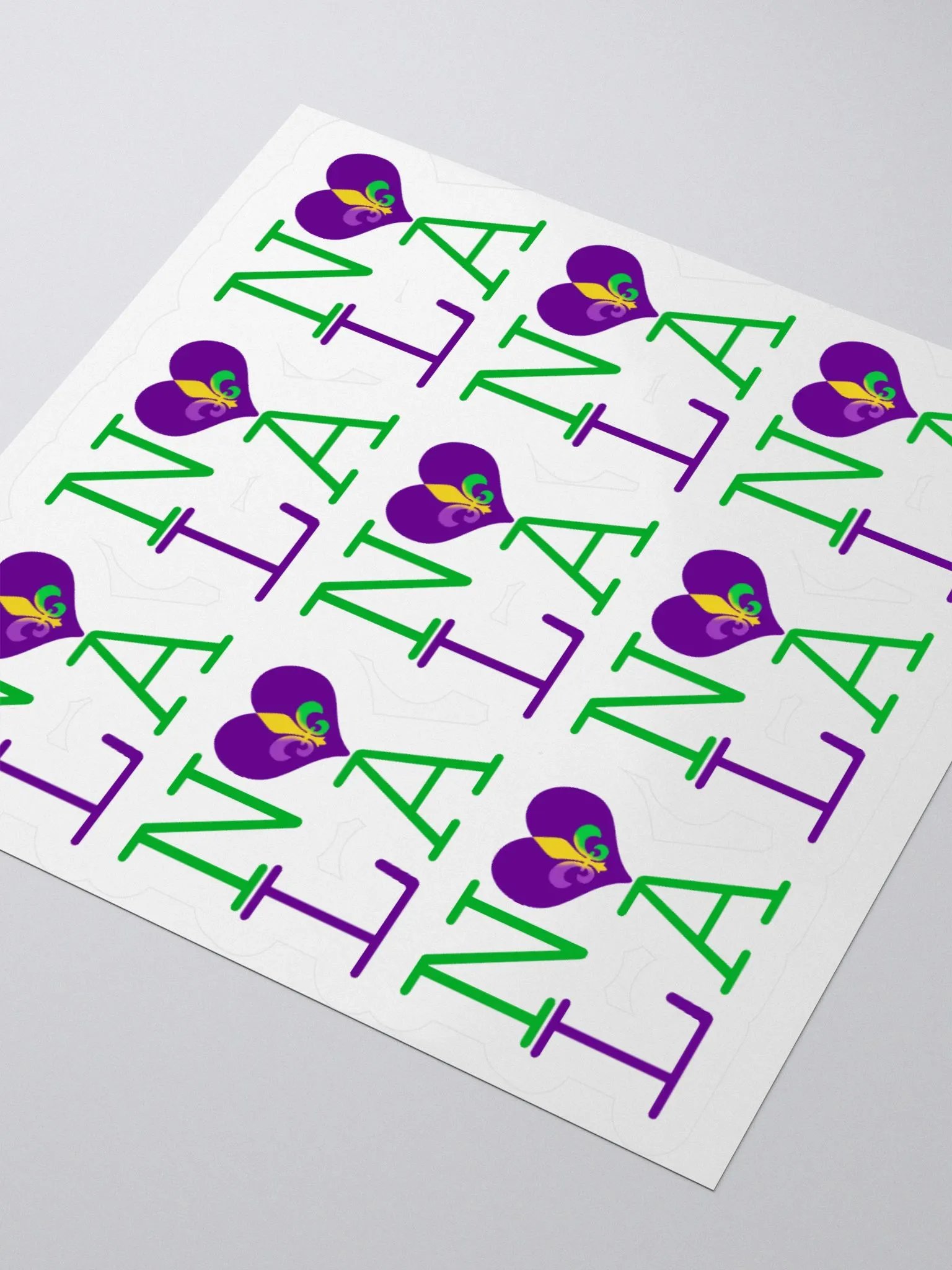 I LOVE NOLA **LEGACY STICKER** (MARDI GRAS) product image (3)