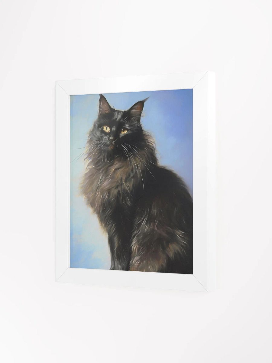 Gaze of the Night: Framed Matte Cat Poster product image (3)