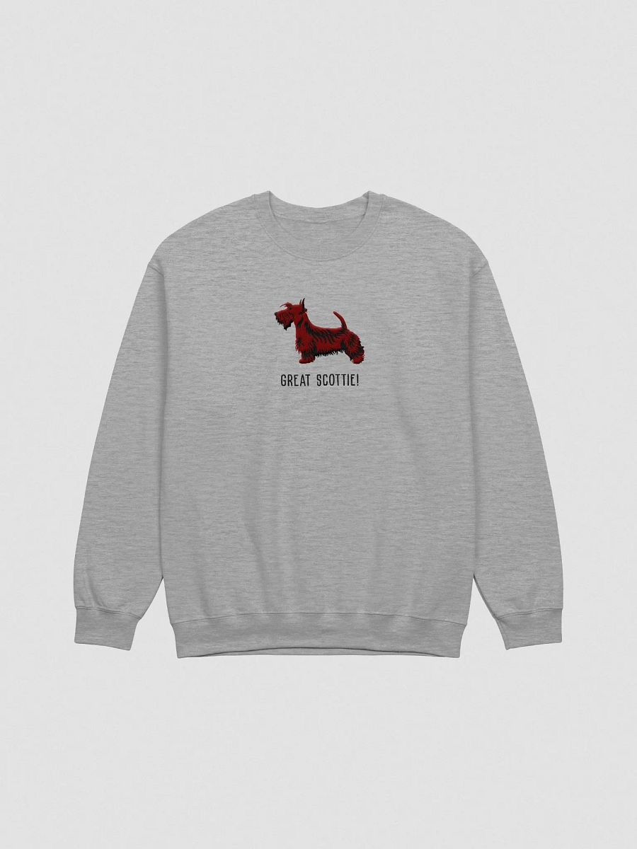 Great Scottie! Sweatshirt (Embroidered) of a Scottish Terrier(Brown) product image (4)