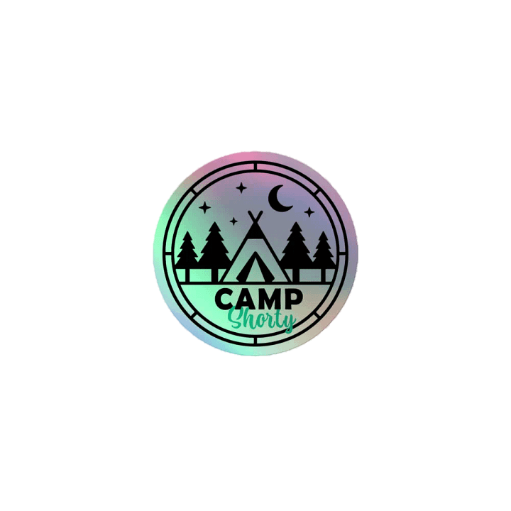 Holographic Camp Shorty Sticker product image (1)