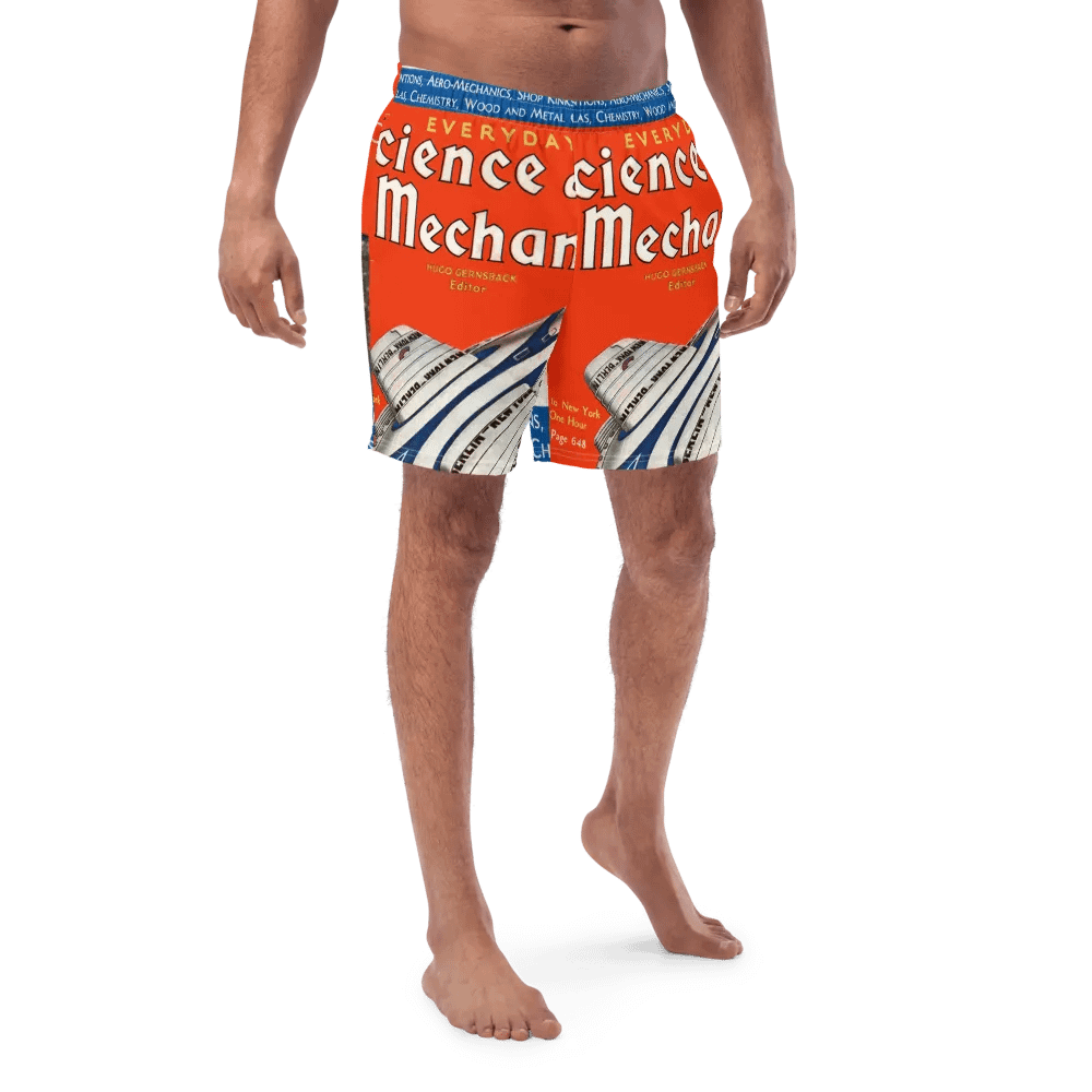 Retro Aero-Mechanics Swim Trunks product image (2)