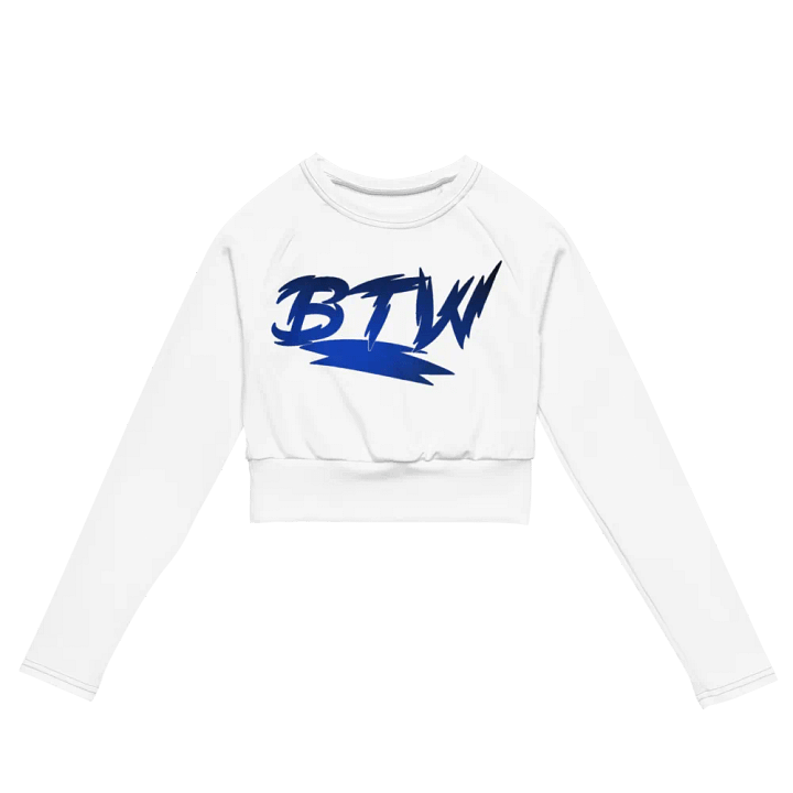 New BTW logo long sleeve crop top product image (2)