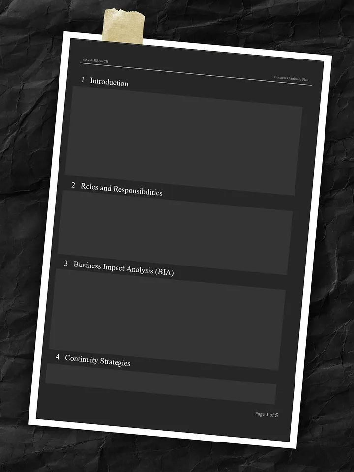 Business Continuity Plan Template product image (2)