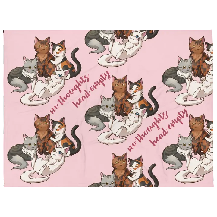 No Thoughts Head Empty Blanket product image (1)