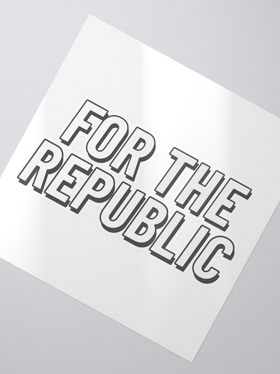 For the Republic Sticker product image (2)