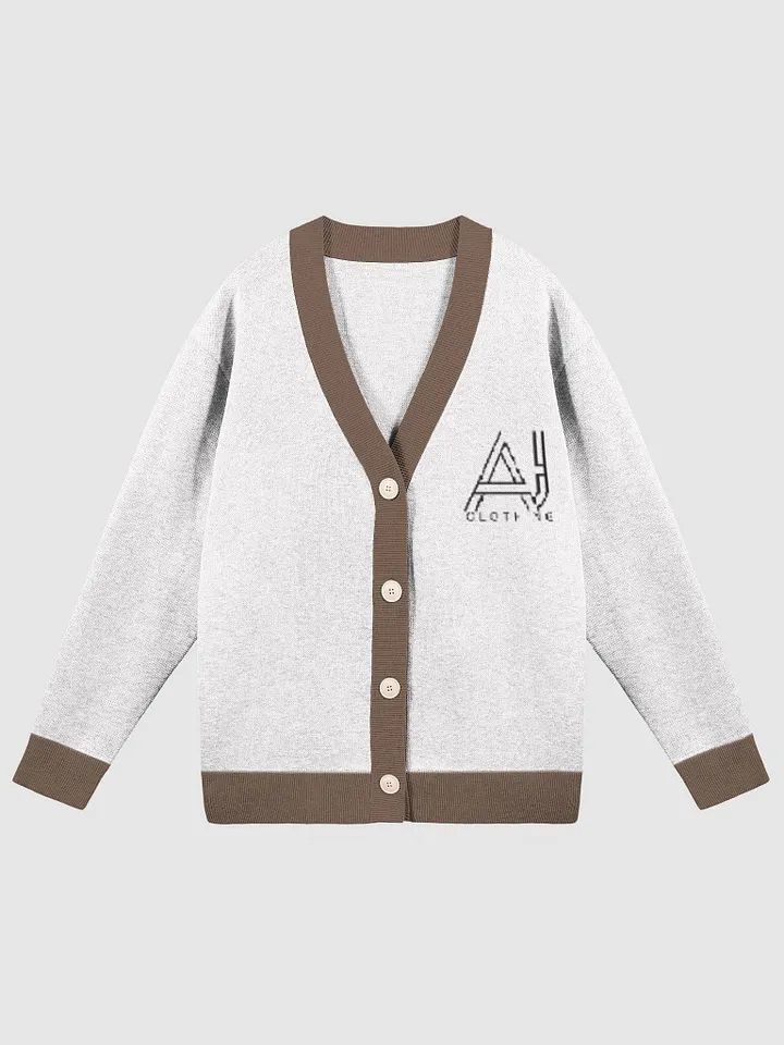 AJ Ladies Cardigan White Coffee product image (2)