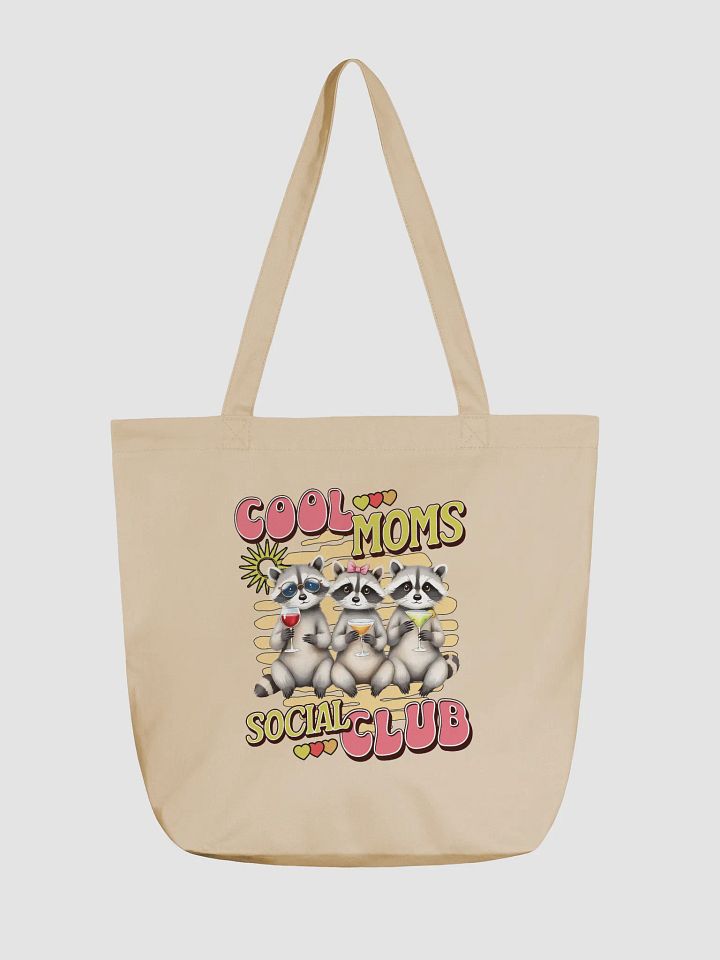 Cool Moms Social Club Raccoon Tote Bag product image (2)