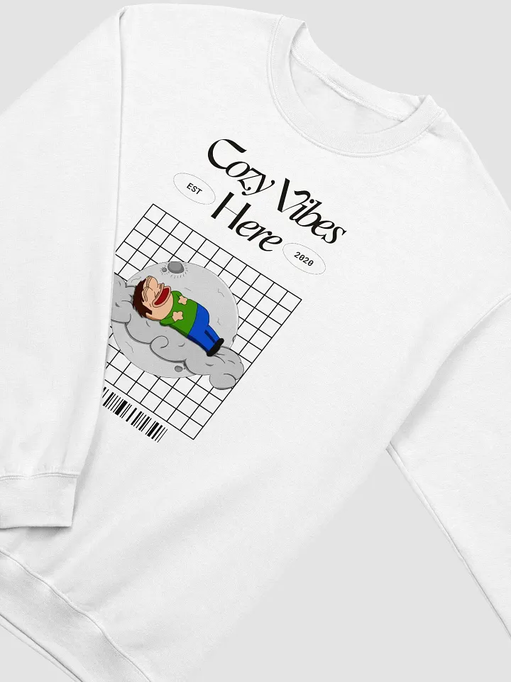 Cozy Vibes Here Crewneck (White Edition) product image (2)