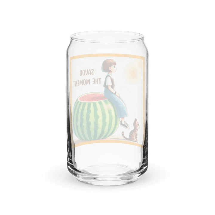 Watermelon and Cat Can-Shaped Glass product image (6)