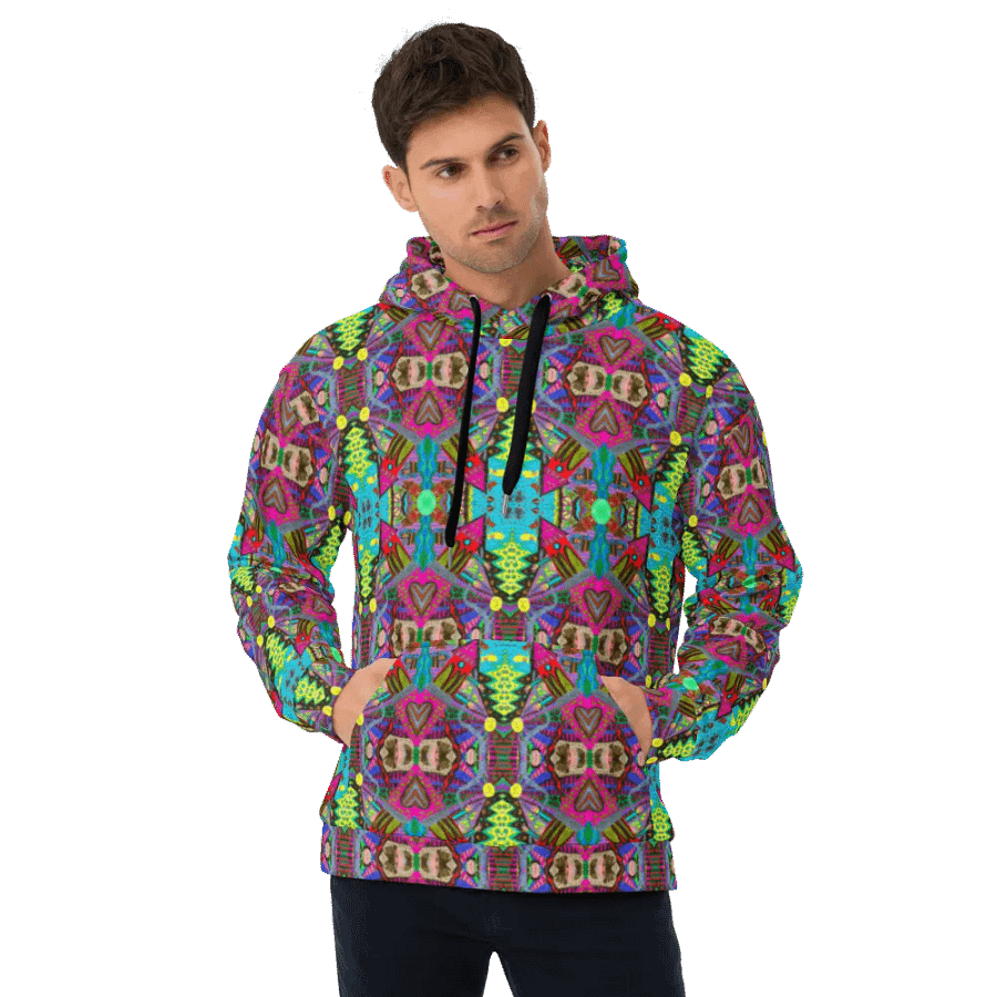 Abstract Doodle Art Tower Moment Unisex Pull Over Hoodie product image (4)