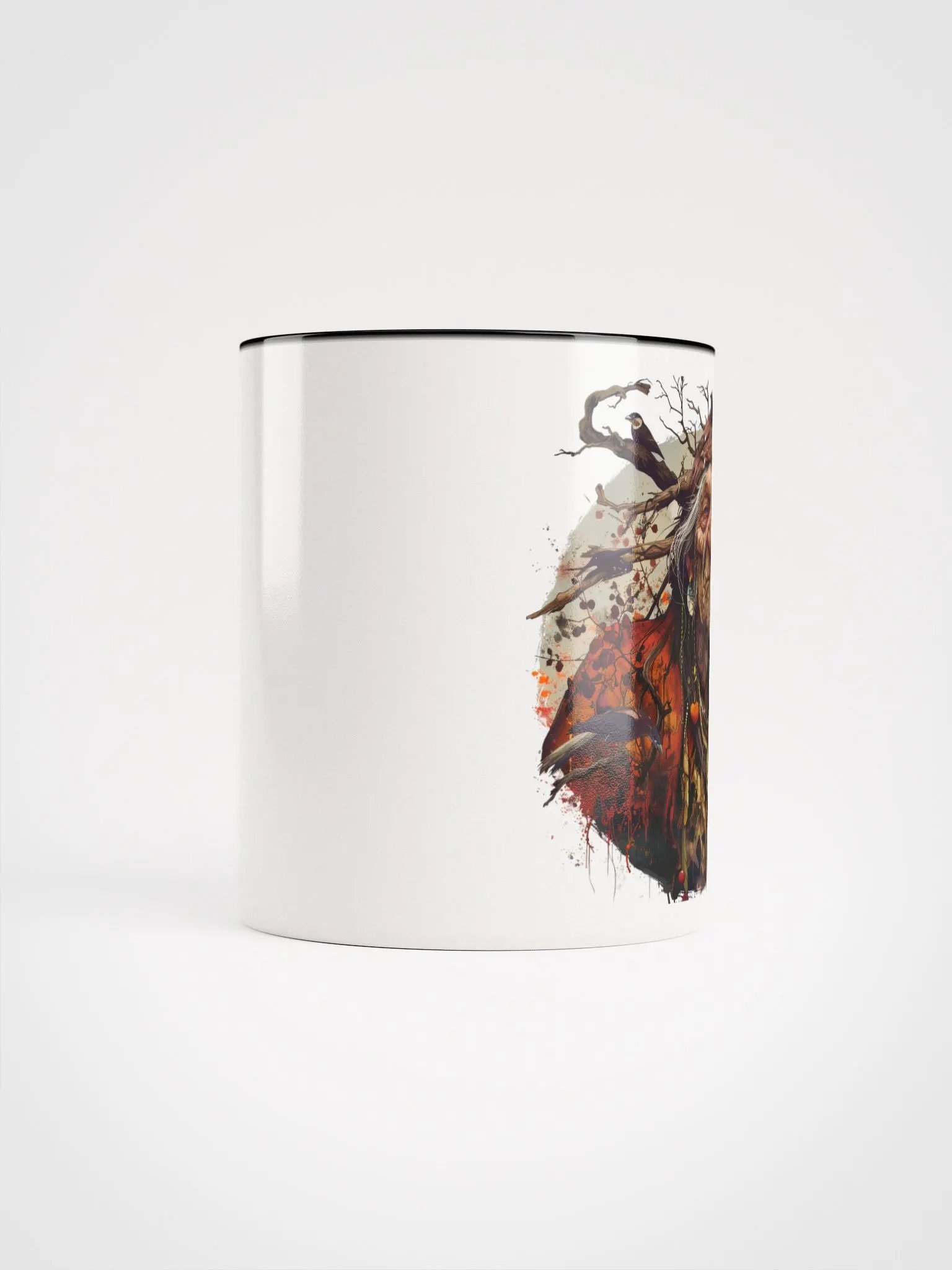 Baba Yaga - The Bad Witch of Slavic Folklore Ceramic Mug with Black Color Inside product image (9)