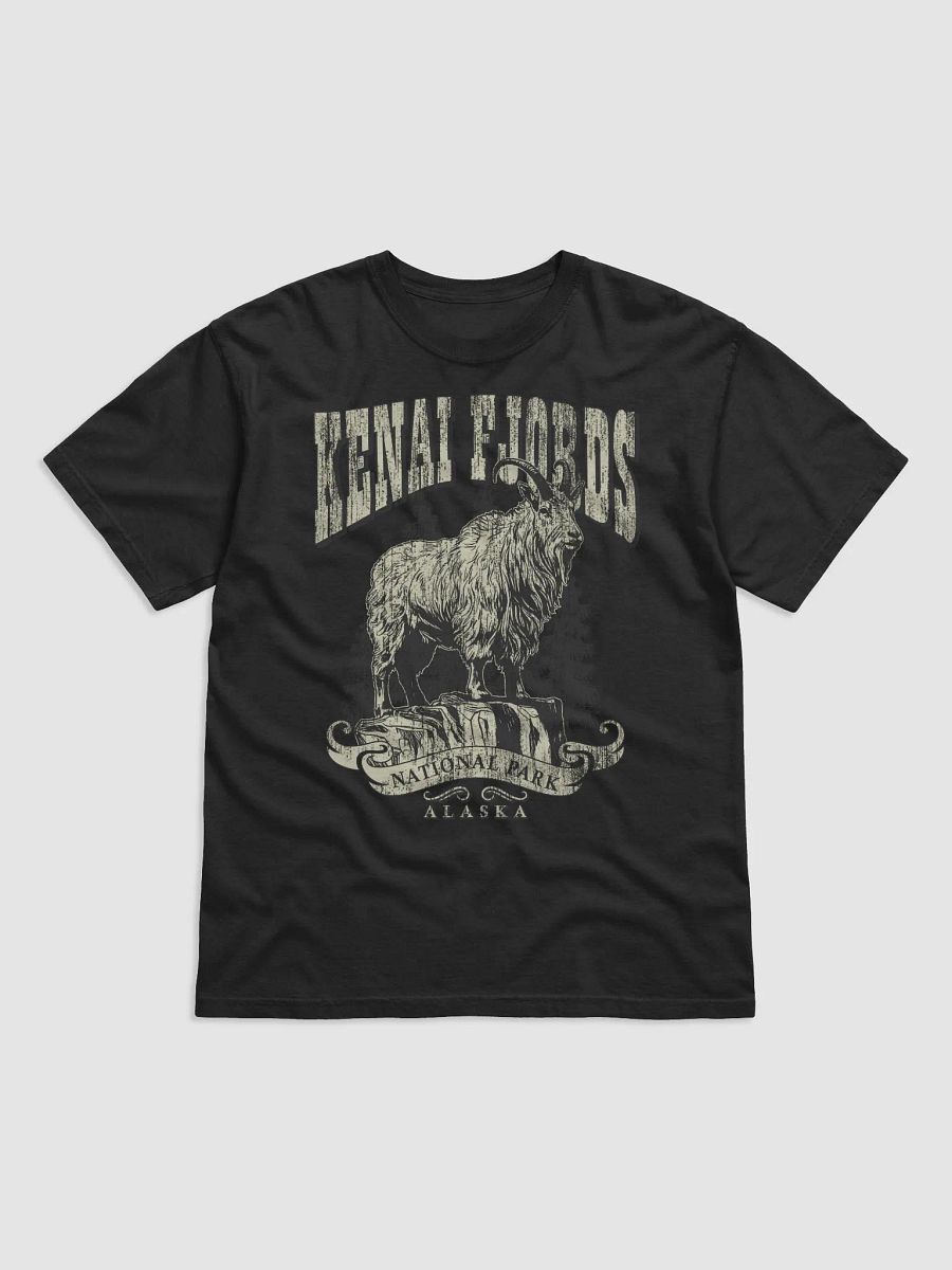 Kenai Fjords National Park, Alaska Tee | Vintage-Style Grunge Western Shirt of a Mountain Goat product image (2)