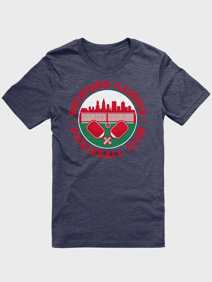 Rockford Illinois Pickleball Club Shirt – Bold Skyline & Court Design product image (1)