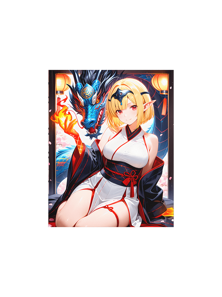 Ember Japanese Dragon Print product image (2)