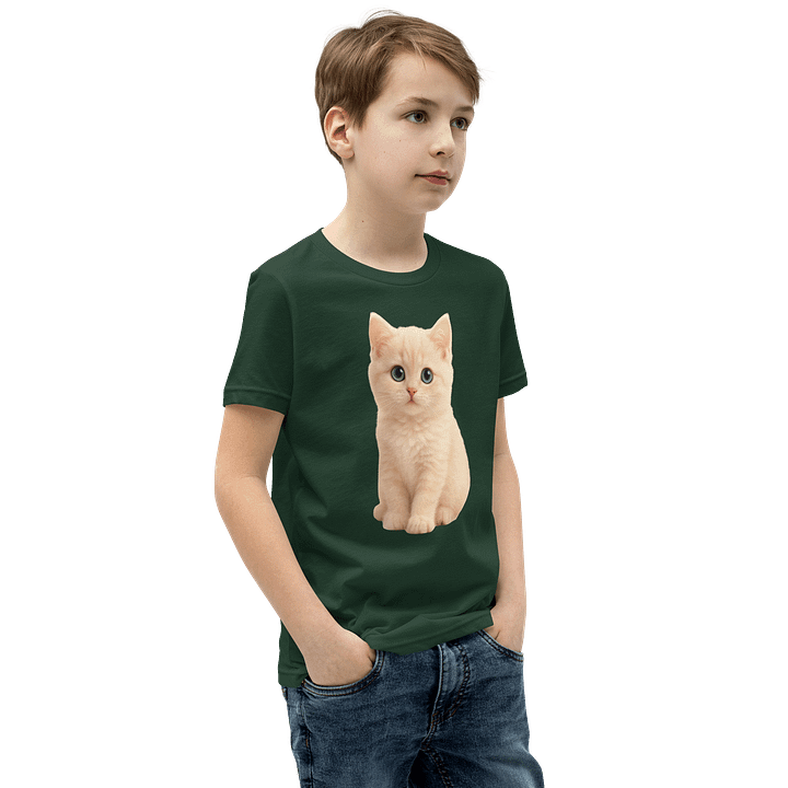 Cute Cat Shirt Green product image (2)