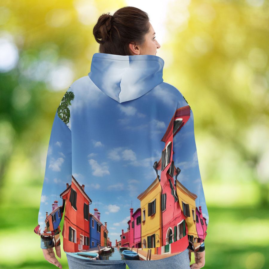 Burano Italy All Over Print Hoodie product image (12)