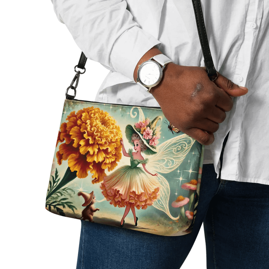 Marigold Fairy and Butterfly Crossbody Bag - Fairytale Purse product image (11)