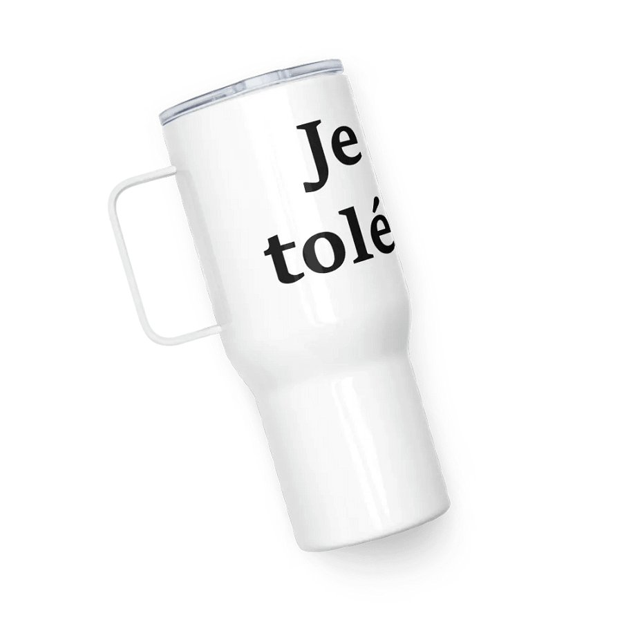 ''Tolérable'' Tasse de voyage avec poignée product image (5)