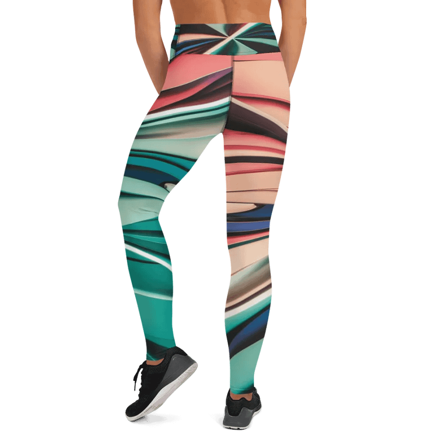 TDS Music Women's Yoga Leggings - Vibrant Abstract Design product image (8)