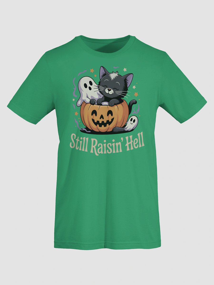 Raisin' Hell Halloween Kitty T-Shirt product image (44)