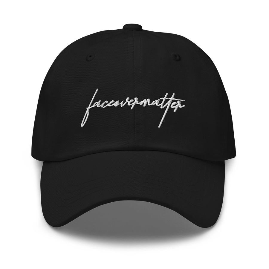 Faceovermatter Dad Hat (Black) product image (2)