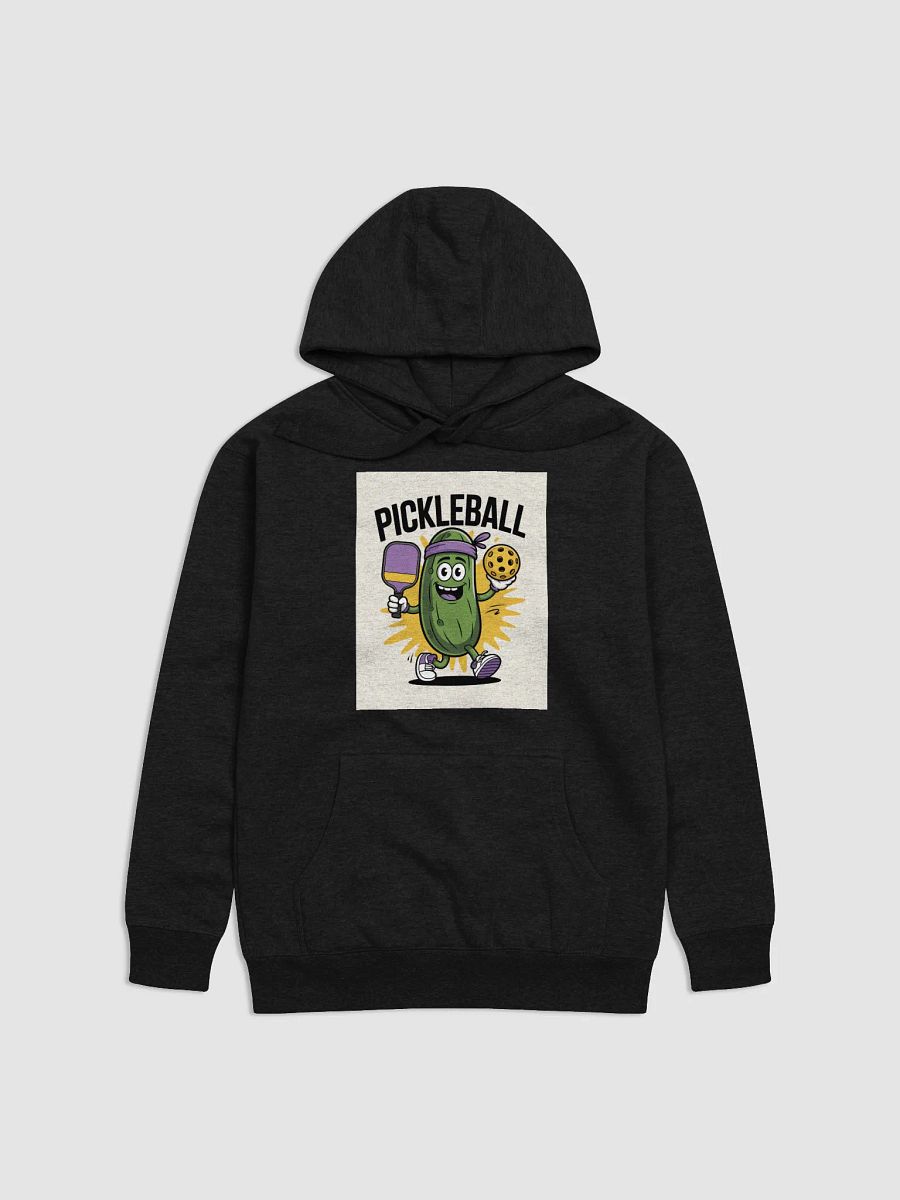 "Pickleball Power" Funny Cartoon Pickle Hoodie product image (2)