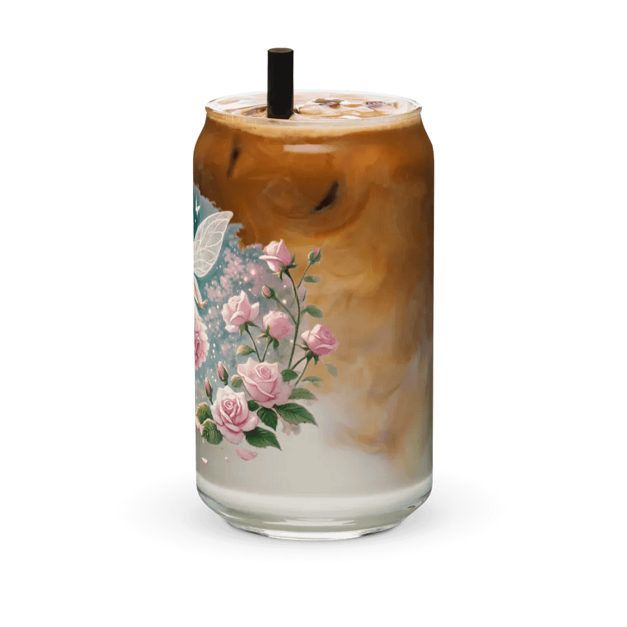 Pink Rose Fairy Can-Shaped Glass product image (42)