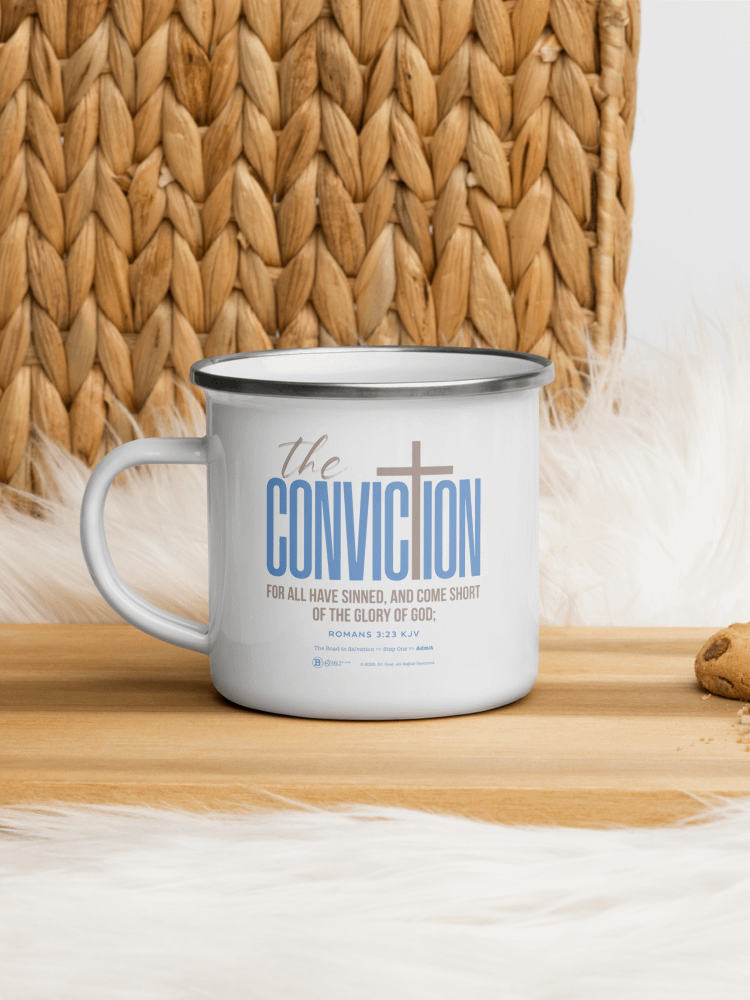 Mug, The Road to Salvation, Step 1, Admit/CONVICTION, Premium Enamel Mug product image (7)